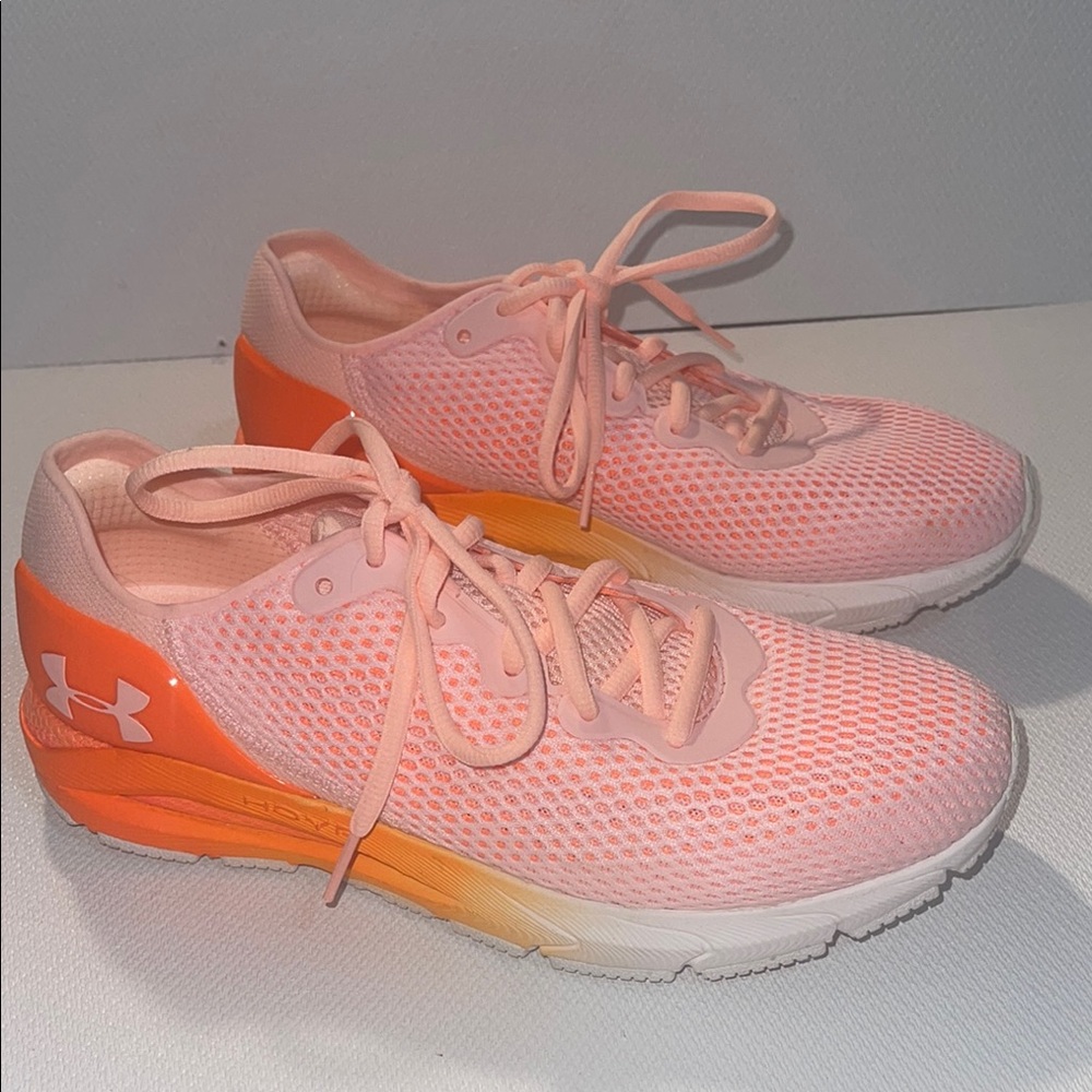 Under Armour Hovr Sonic Peach and Tangerine Athletic Shoes 10